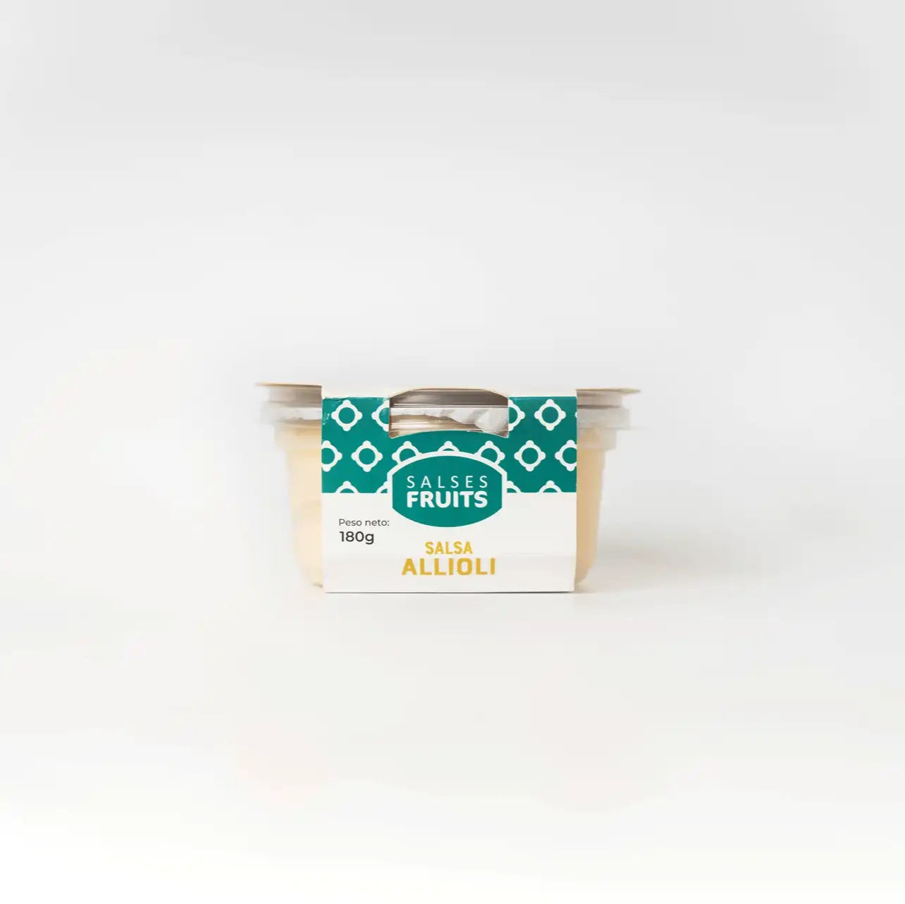 Alioli 180g, sabor auténtico para realzar platos como paellas, carnes o calçots.