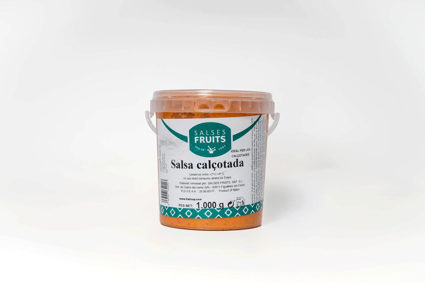 Salsa de romesco 1 kg, salsa tradicional catalana perfecta para acompañar calçots, pescados y carnes.